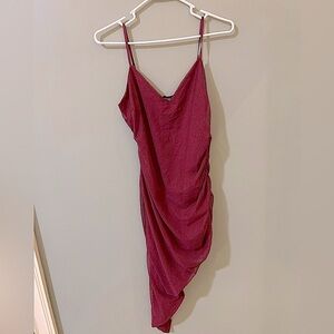 Lovely Day asymmetrical sparkle midi dress size large sleeveless